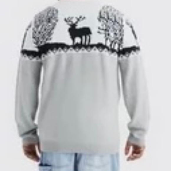 Plus Fair Isle Knitted Christmas Sweater - Picture 2 of 4